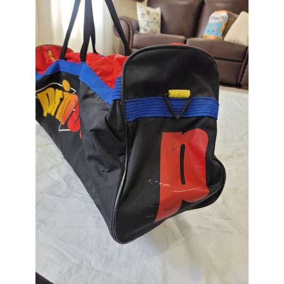 Vtg 90’s Prince Tennis Racquet Gym Travel Tour Duffle Bag Multi-Color 32x12.5x10 - Picture 10 of 12